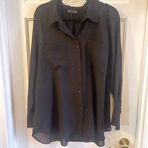 NWOTs Zara Semi Sheer Blouse (XL)